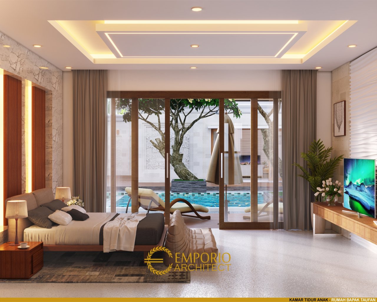 10 Ide Desain Interior Kamar Tidur Ala Resort Mewah Di ...