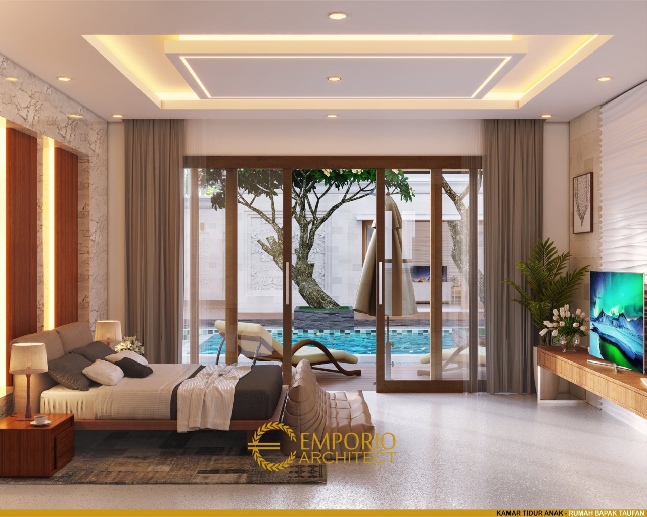 10 Ide Desain Interior Kamar Tidur Ala Resort Mewah Di 