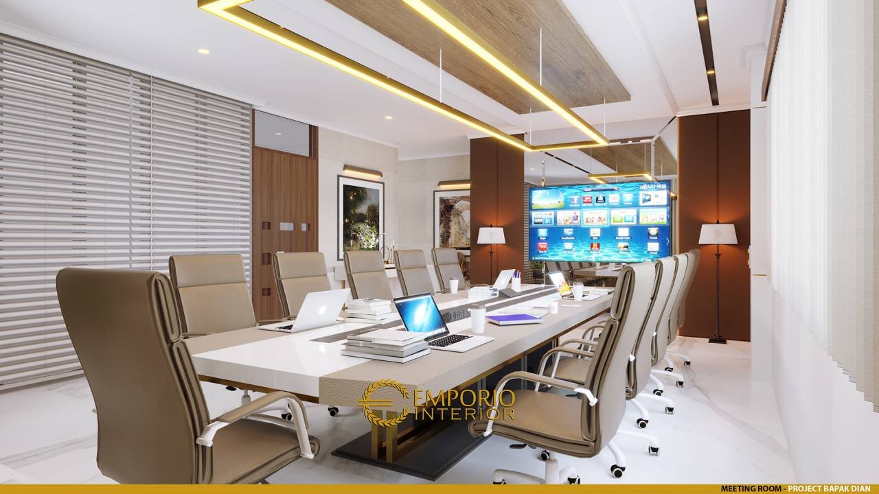 Inspirasi Desain Interior Ruang Rapat (Meeting Room) Mewah pada Rumah