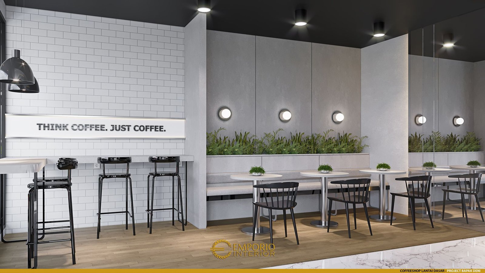 Desain Kedai Kopi Interior Coffee Shop Bapak Deni di Karawang, Jawa ...