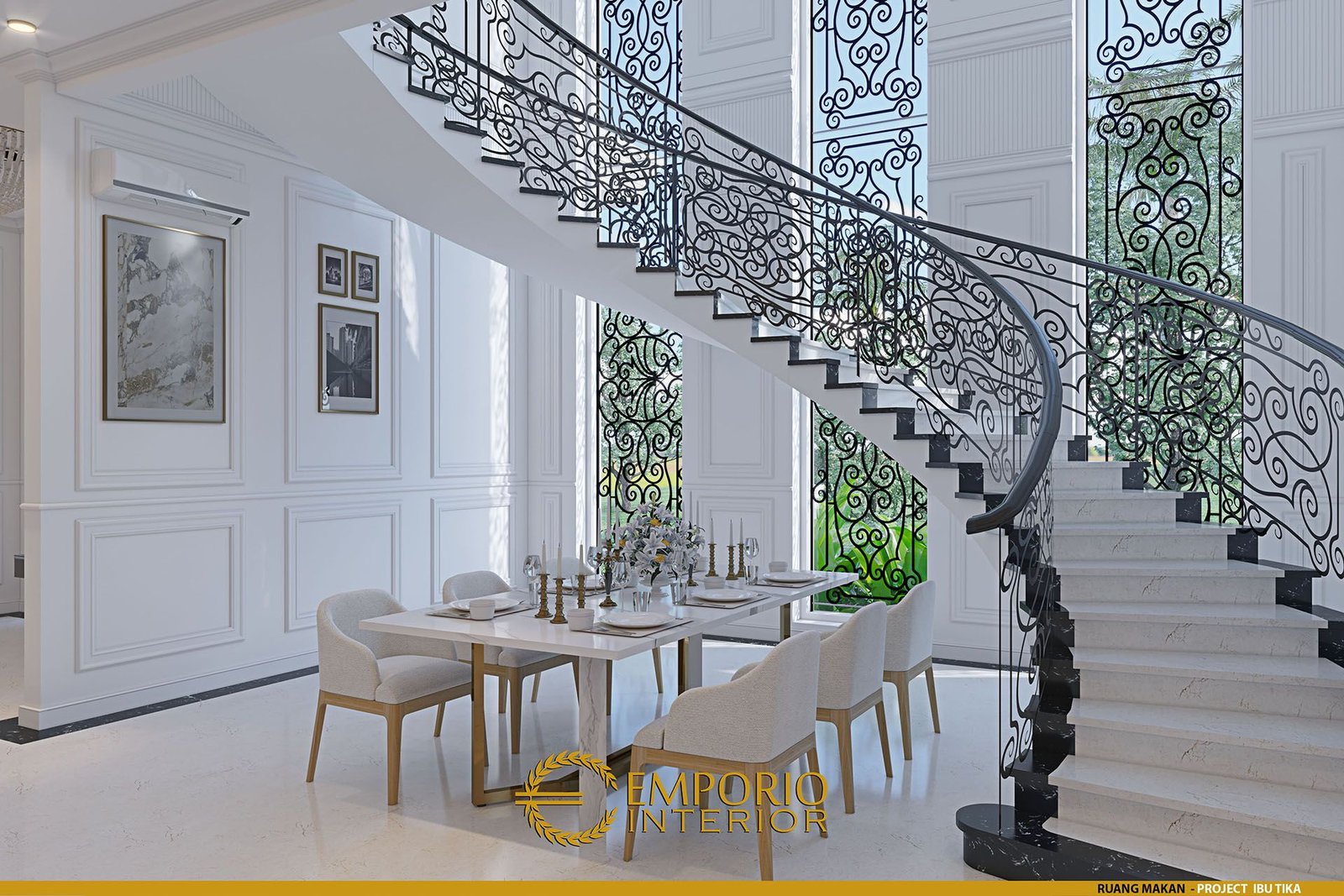 Desain Ruang Makan Interior Rumah Ibu Tika Di Pati