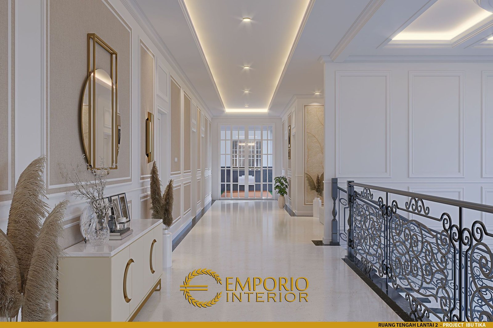 Desain Ruang Keluarga Interior Rumah Ibu Tika Di Pati