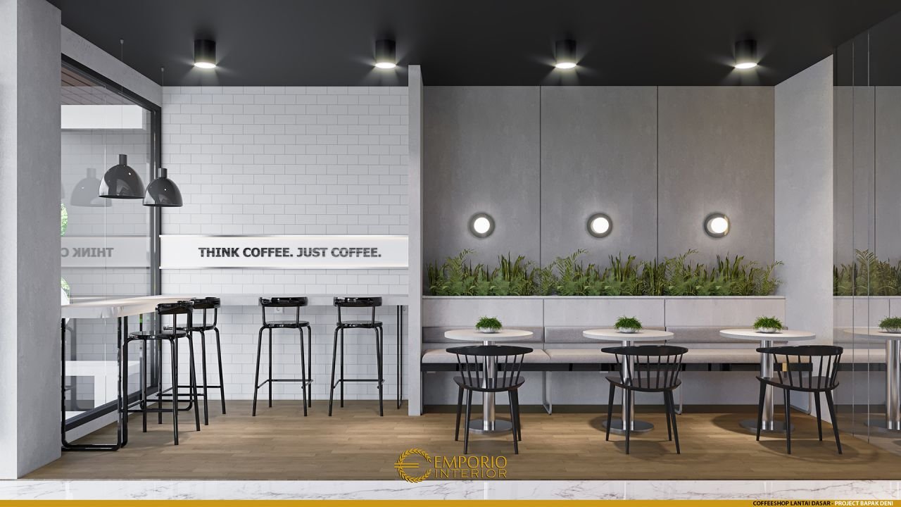 Desain Kedai Kopi Interior Coffee Shop Bapak Deni di Karawang, Jawa ...
