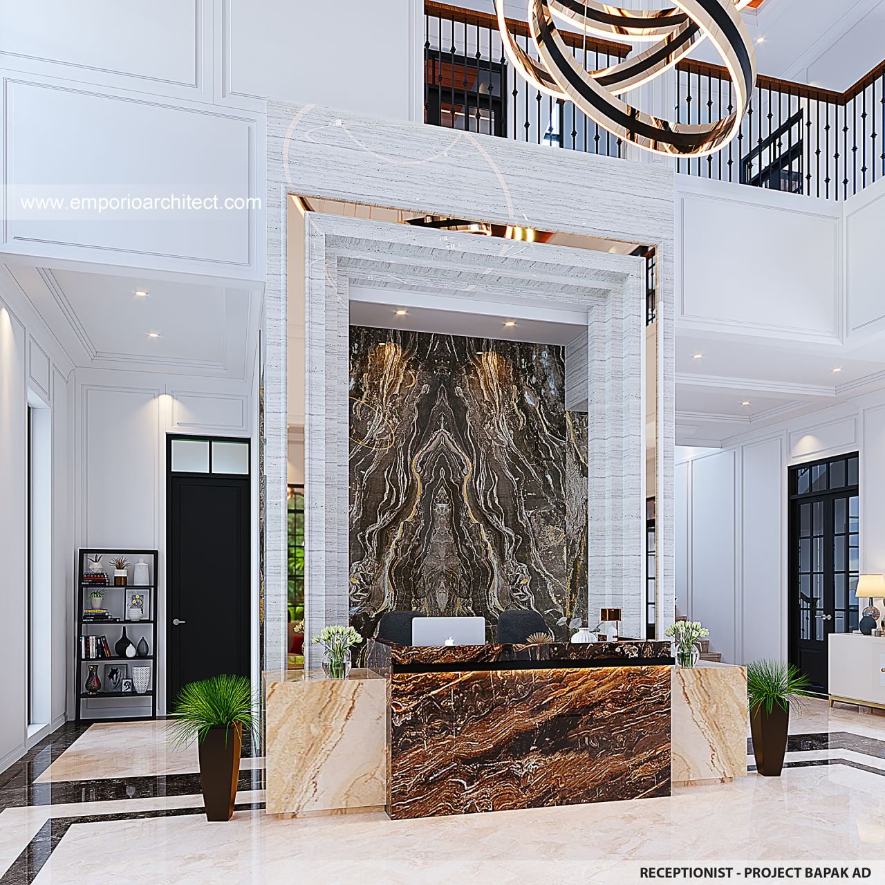 Desain Interior Grand Marina Club House Klasik 3 Lantai Bapak Ad Di ...