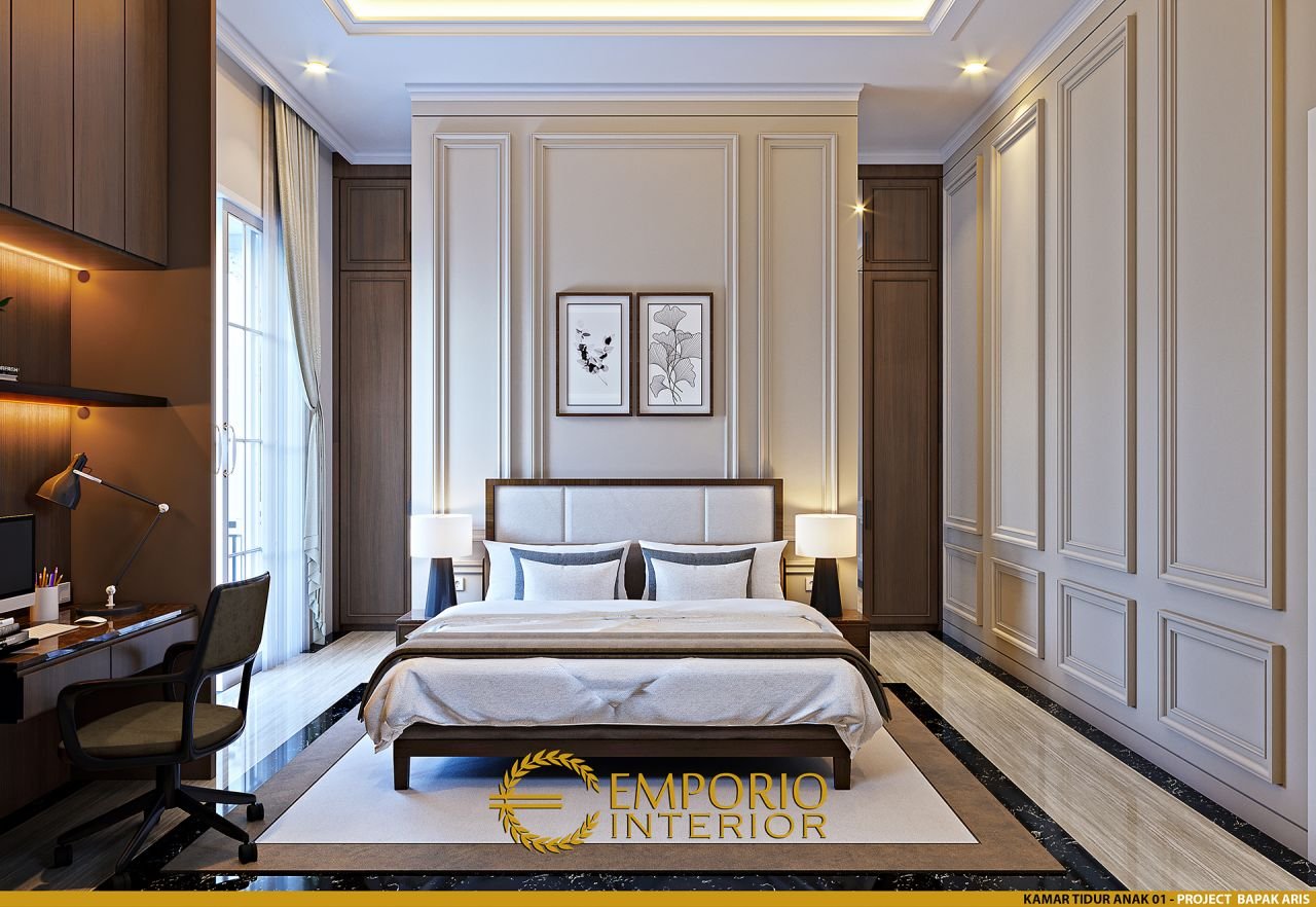 Desain Kamar Tidur Interior Rumah Bapak Aris Di Tangerang 9048