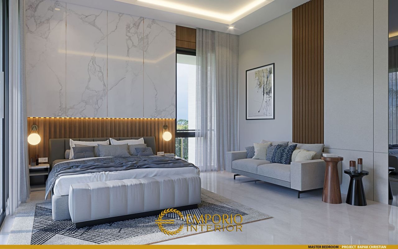 Desain Kamar Tidur Interior Rumah Bapak Christian Di BSD Tangerang 
