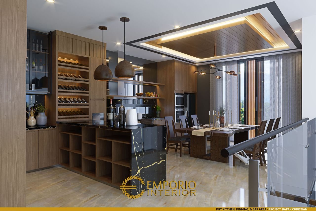 Desain Dapur Interior Rumah Bapak Christian Di BSD Tangerang Selatan 