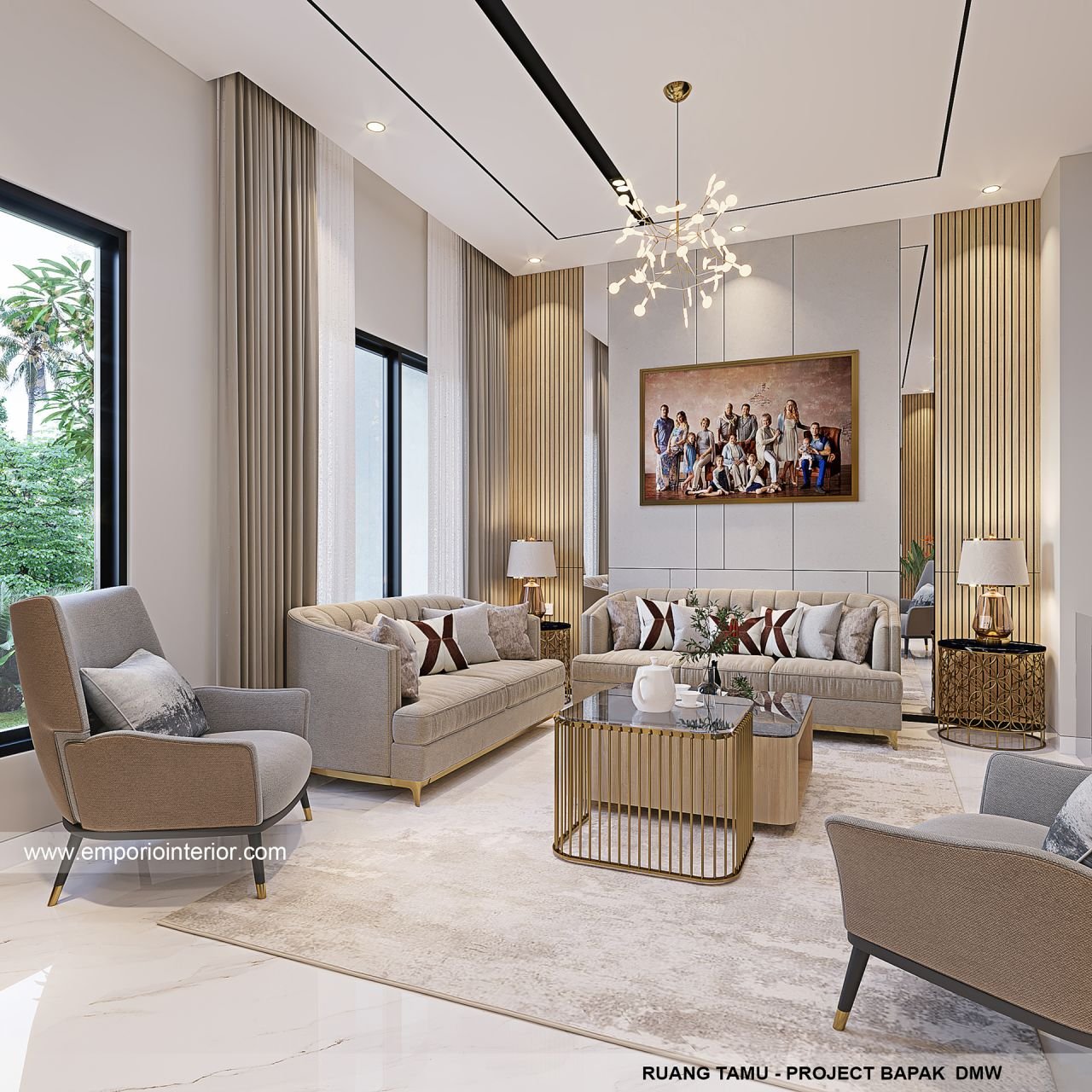 Desain Interior Rumah Bapak DMW di Ciputat, Tangerang Selatan