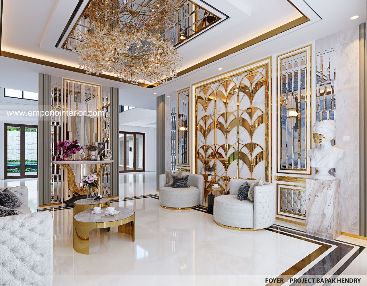 Desain Interior Rumah Bapak HDY II di Banjarmasin