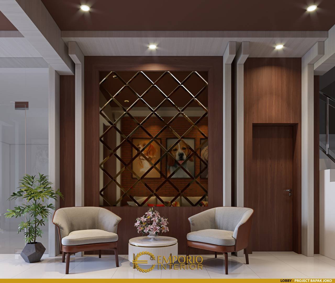 Desain Interior Lobby Klinik Hewan 