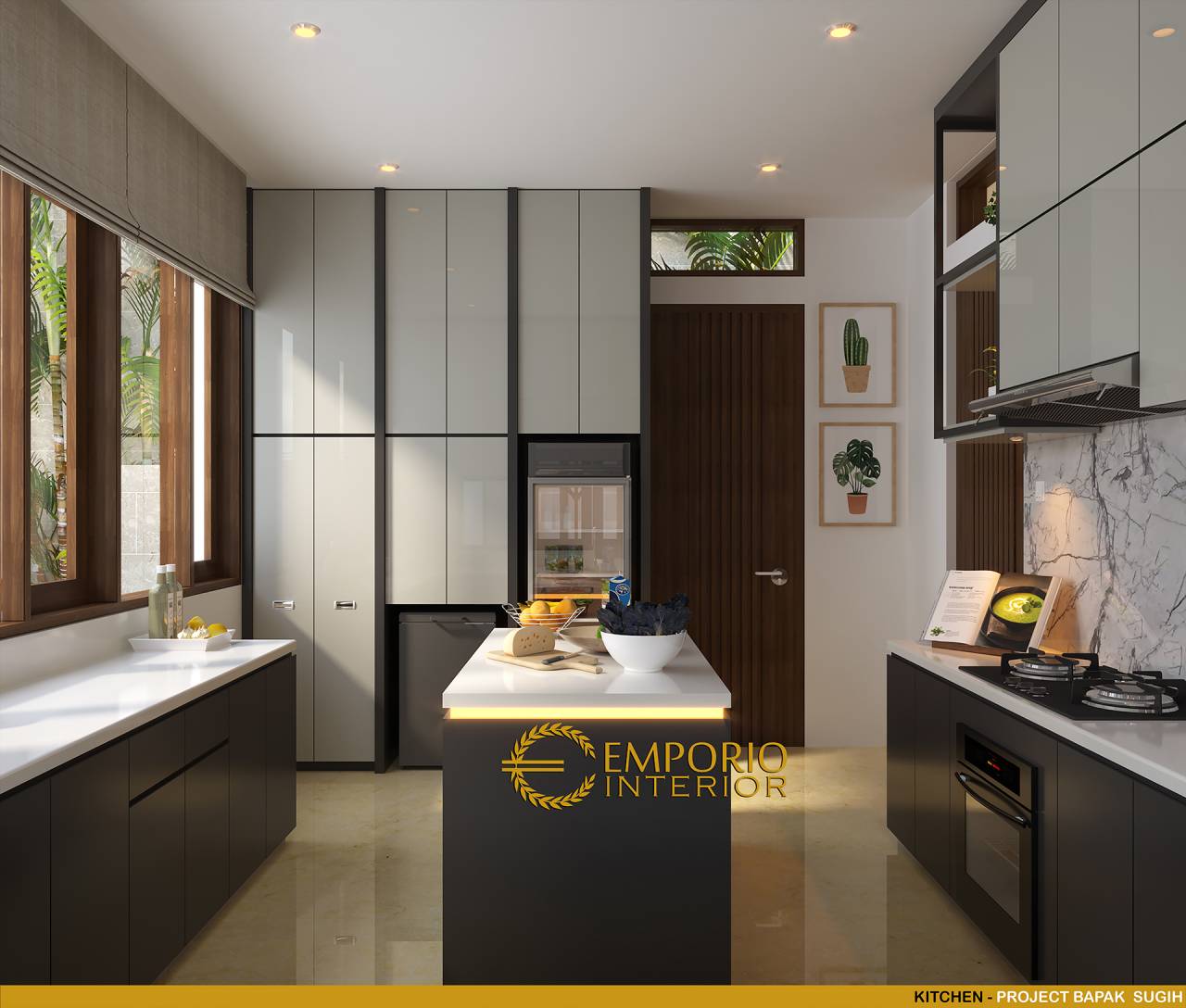Ide Desain Interior Dapur Kotor Wet Kitchen Dan Laundry Area Pada Kediaman Bapak Sugih Di Bandung