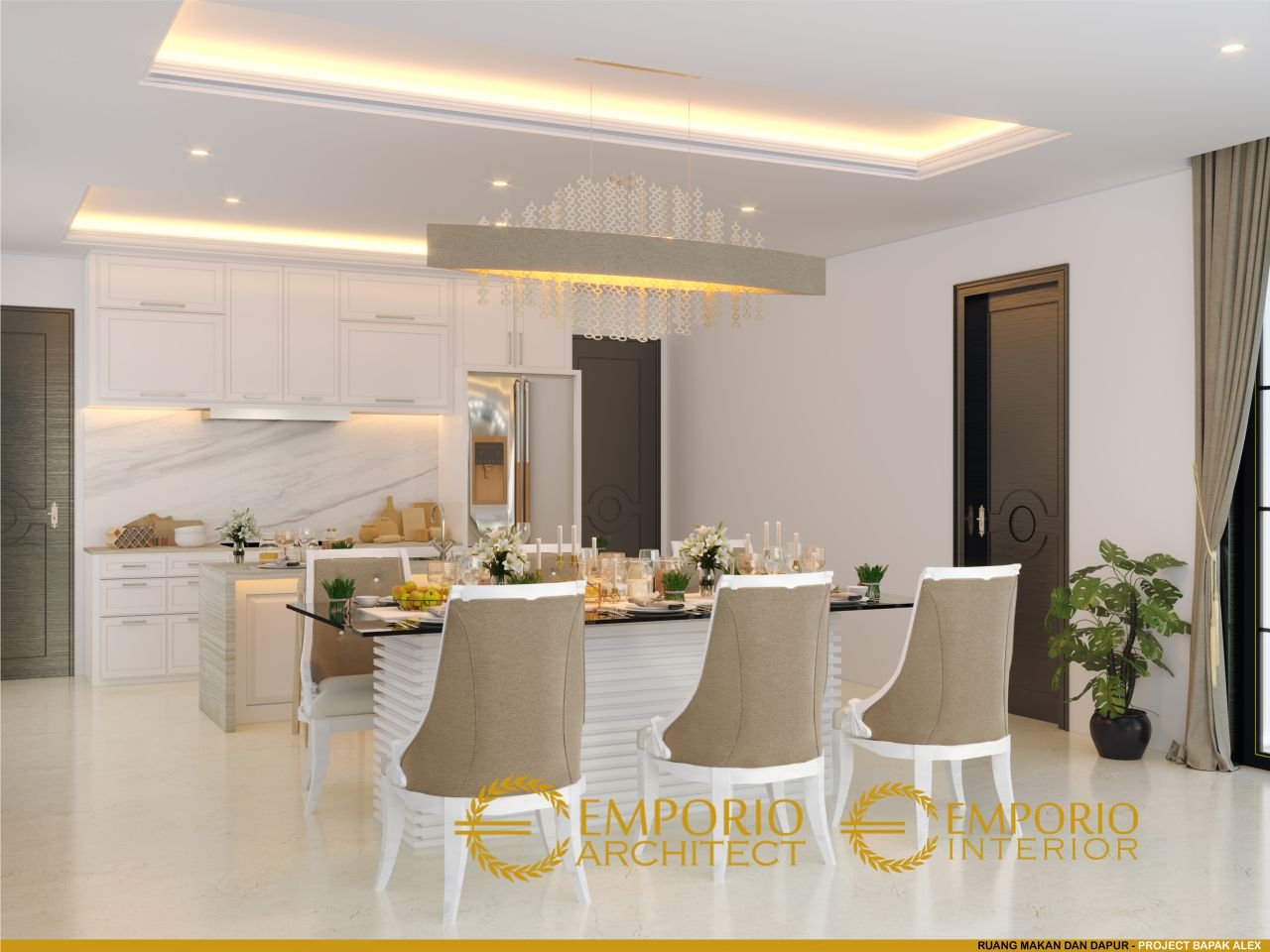 Desain Interior Rumah Classic 2 Lantai Bapak Alex Di Bengkulu