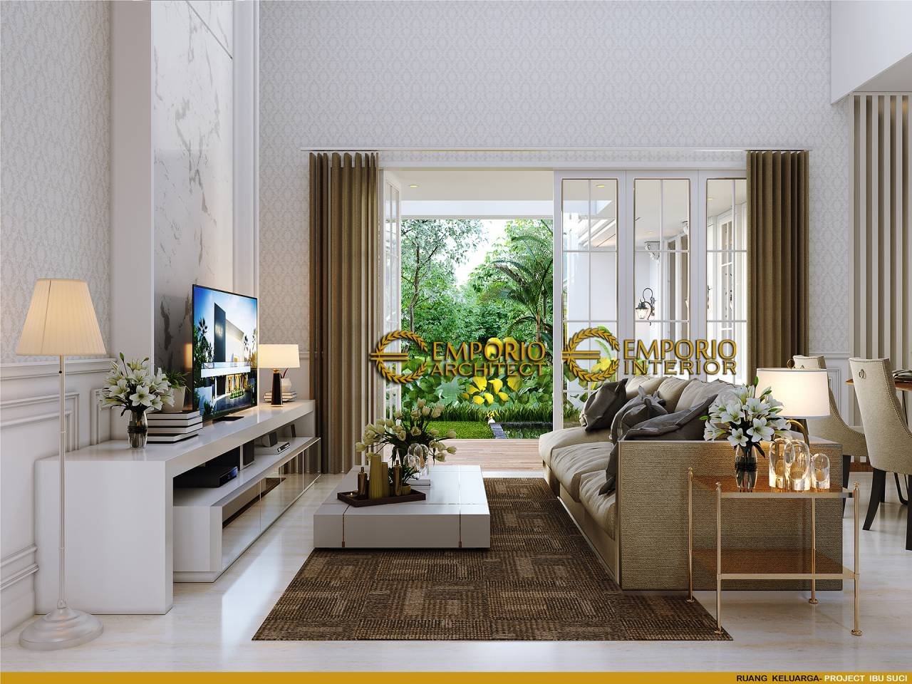 View Detail Desain Interior Rumah Classic Modern 2 Lantai Ibu Suci Di ... Daryl Interior