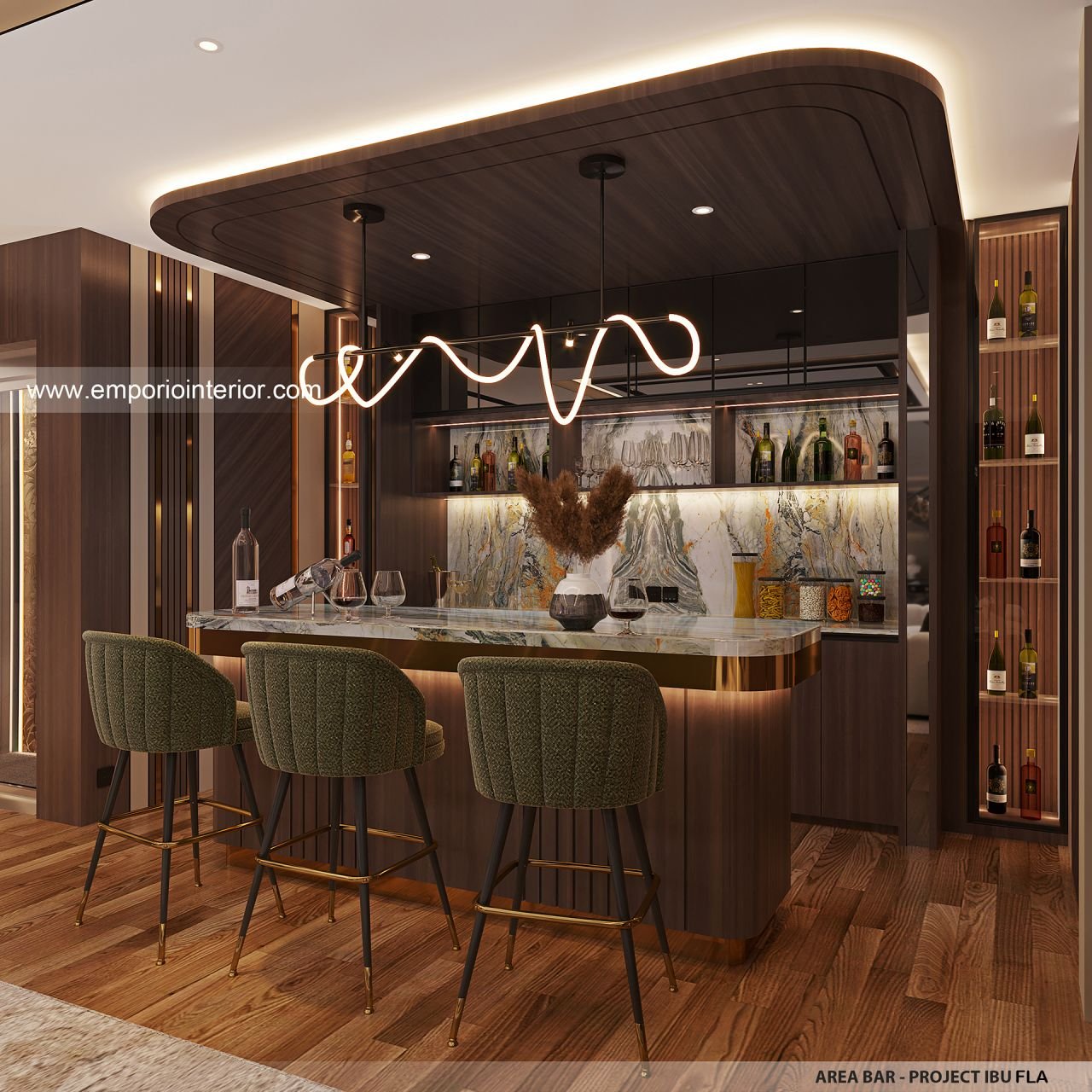 Desain Interior Rumah Ibu FLA di Jakarta