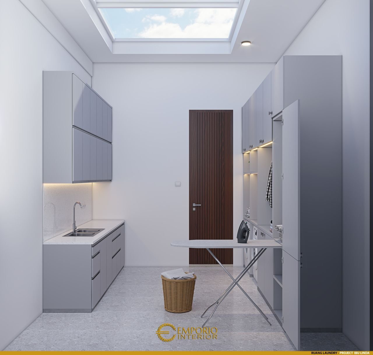 Desain Laundry Interior Rumah Ibu Linda di Kotabaru #8168