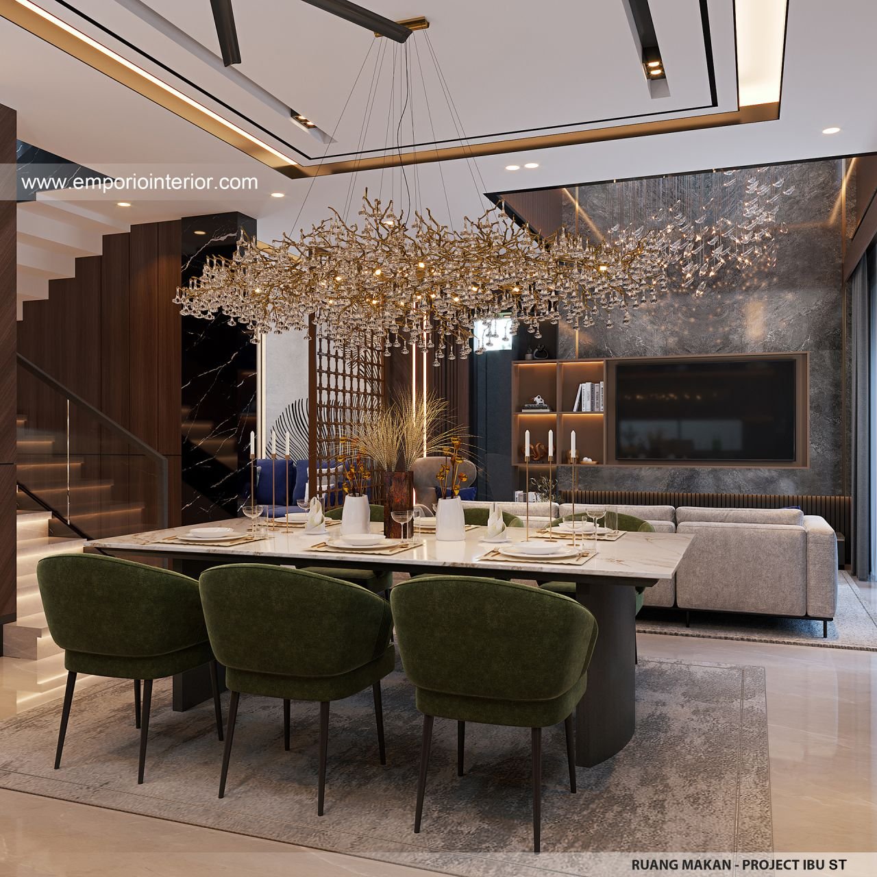 Desain Interior Rumah Ibu ST (Prastria House) di Mojokerto