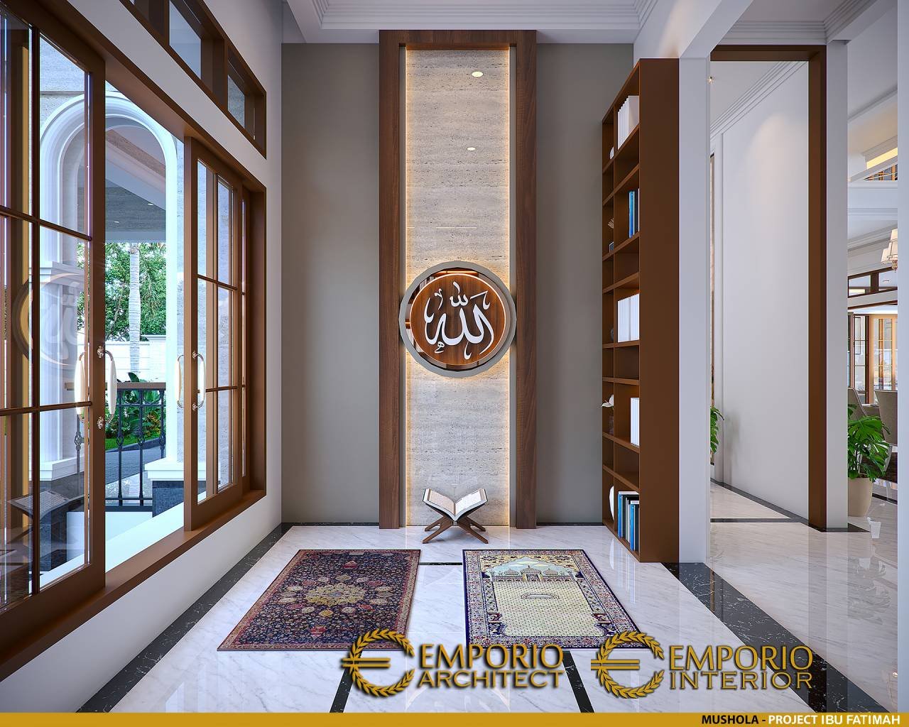 Desain Ruang Ibadah Interior Rumah Klasik 1 Lantai Ibu Fatimah Di Solo Surakarta Desain Ruang Ibadah Interior Rumah Klasik 1 Lantai Ibu Fatimah Di Solo Surakarta