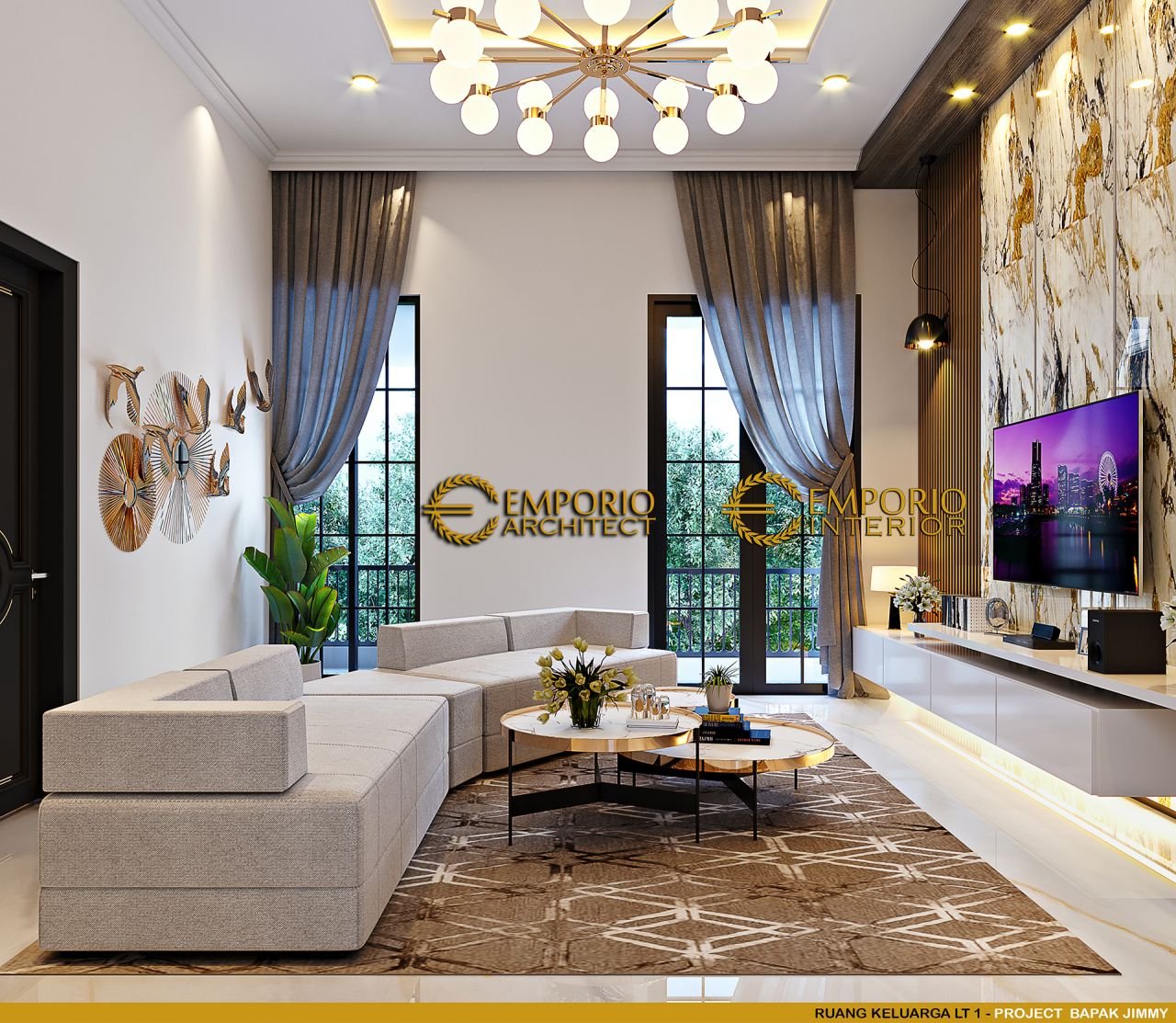 Desain Interior Rumah Klasik 3 Lantai Bapak Jimmy Di Jakarta Desain ...