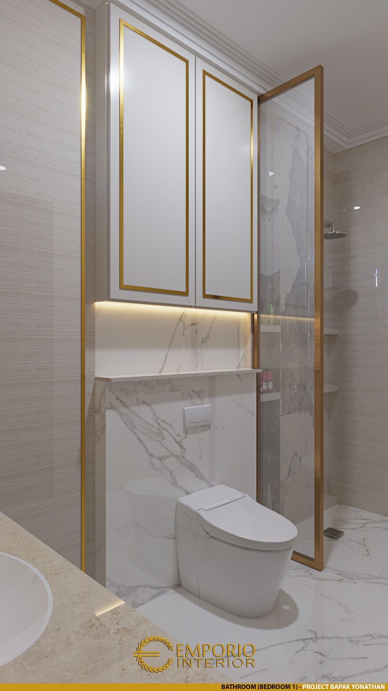 desain interior kamar mandi dalam