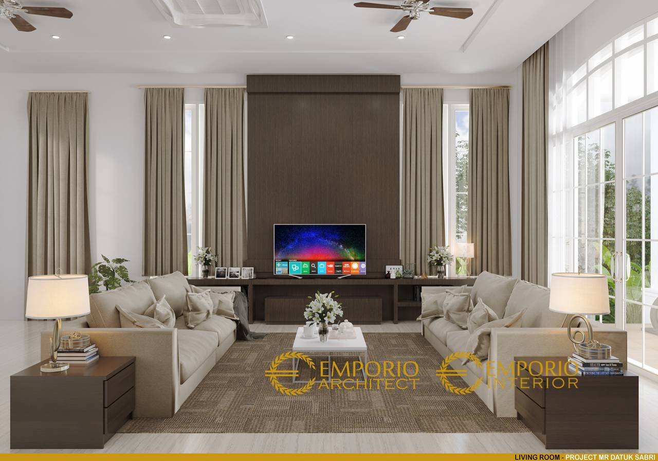 Desain Ruang Keluarga Interior Rumah Mediteran 2 Lantai Bapak Datuk Sabri Di Malaysia 1489