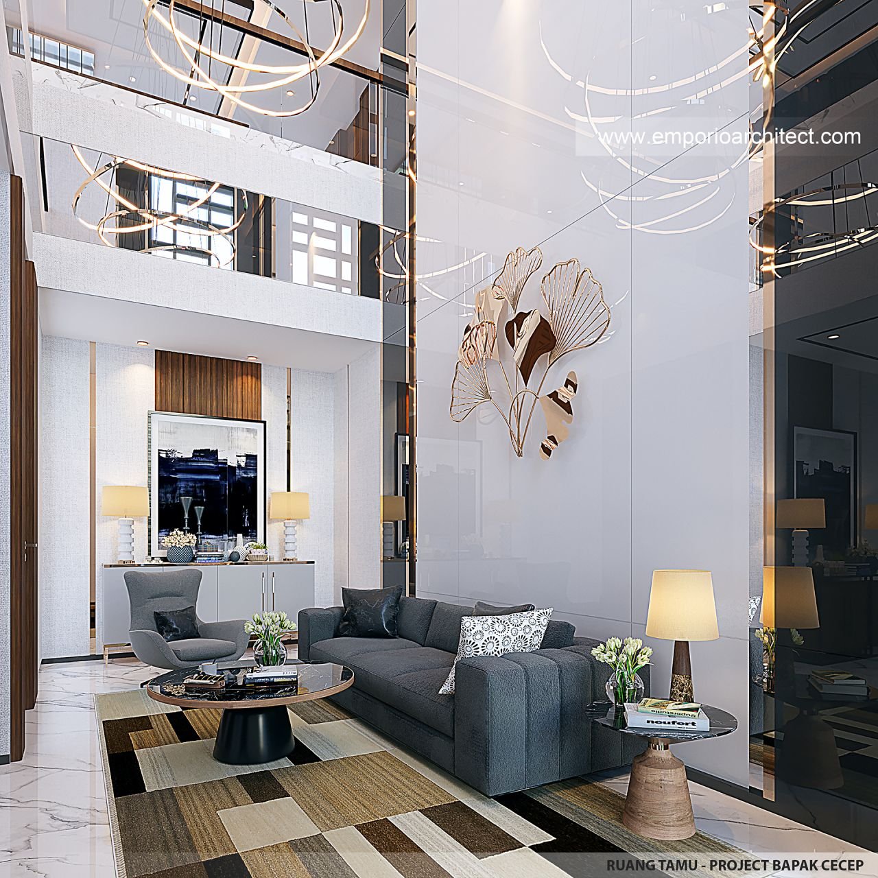 Desain Interior Rumah Modern 2 Lantai Bapak Ccp Di Kuningan Jawa Barat ...