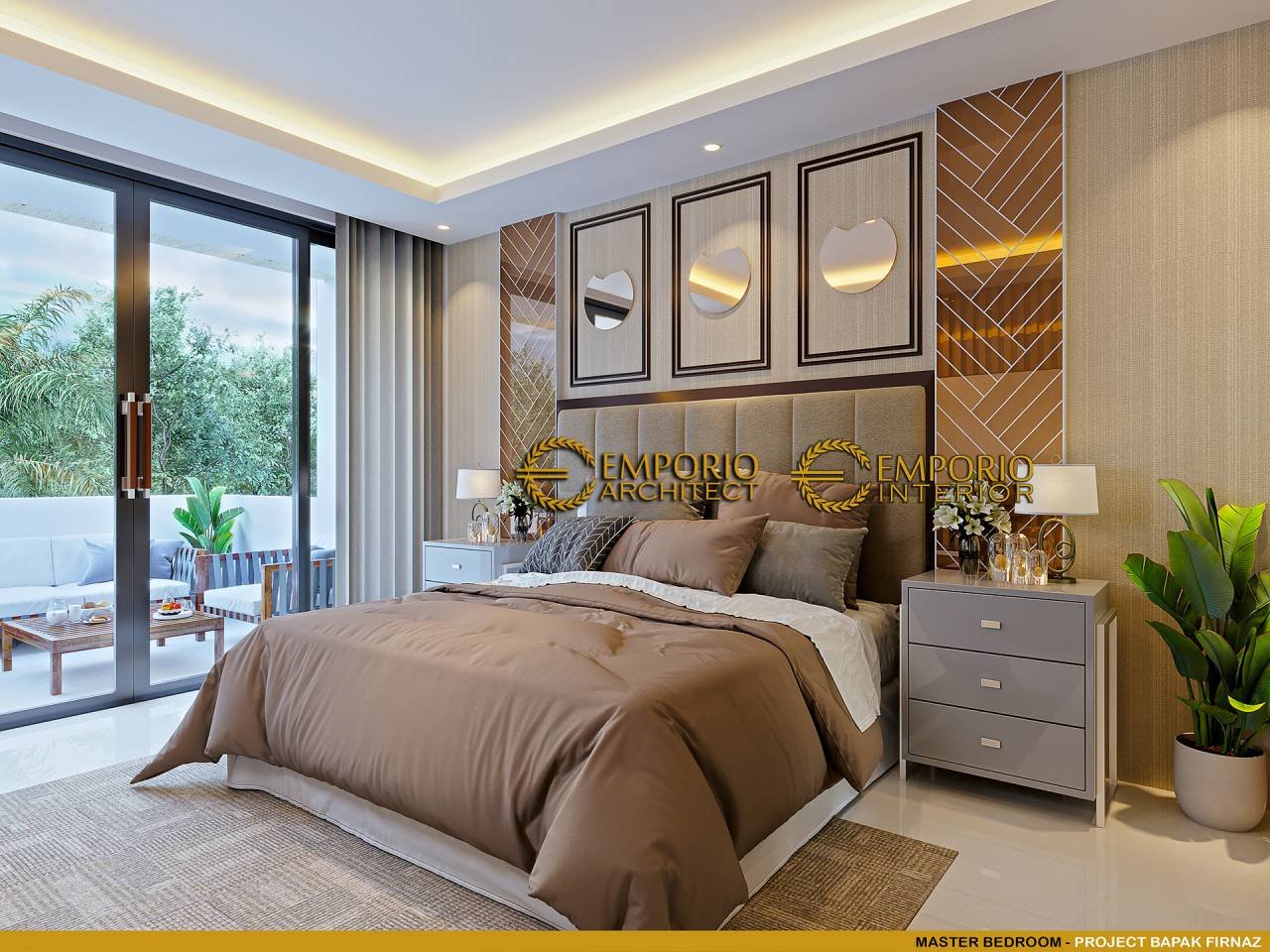Desain Kamar Tidur Interior Rumah Modern 2 Lantai Bapak Firnaz di ...
