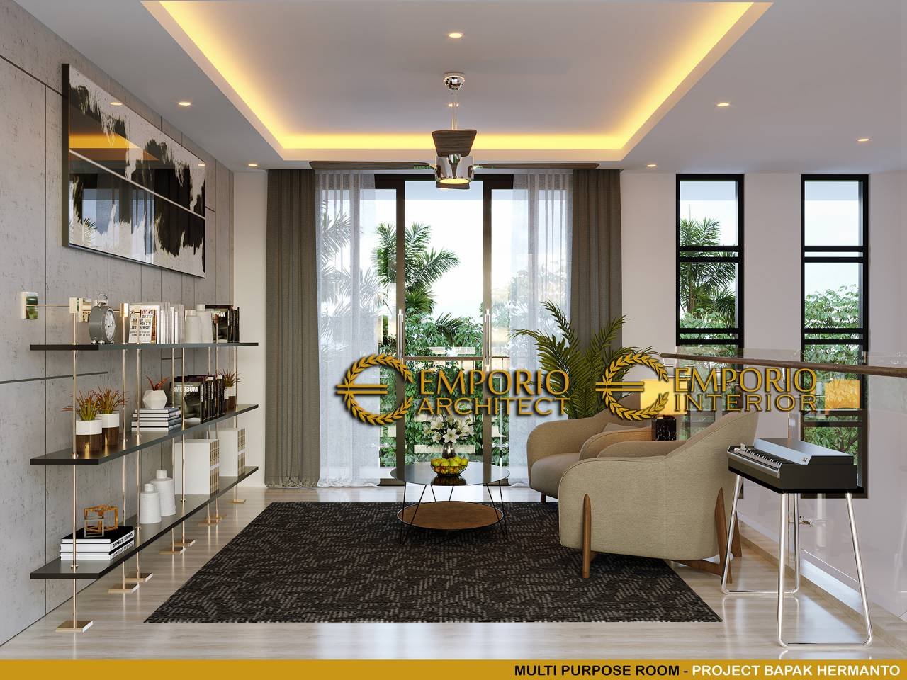View Detail Desain Interior Rumah Modern 2 Lantai Bapak Hermanto Di ... Portfolio Daryl