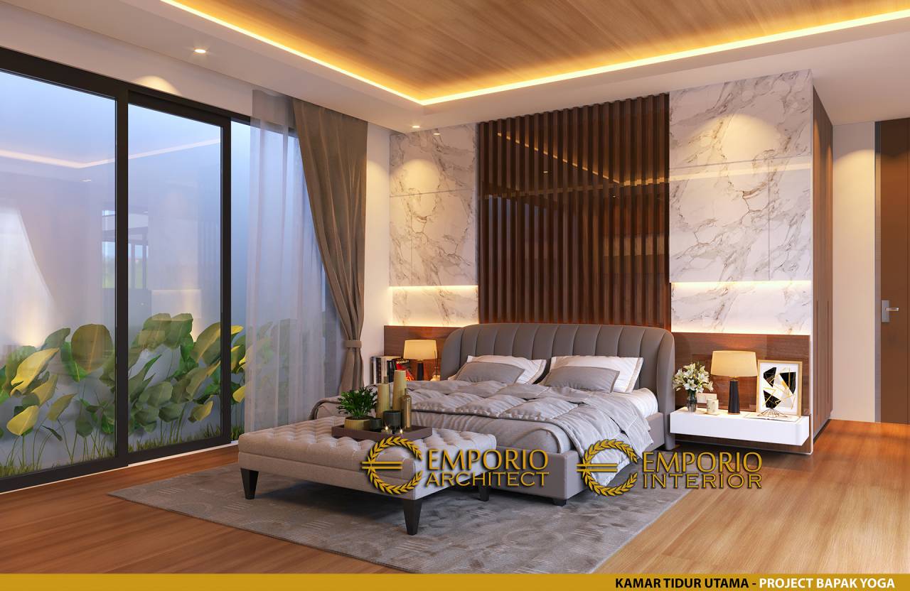 Desain Kamar Tidur Interior Rumah Modern 2 Lantai Bapak Yoga Di Lampung 3877