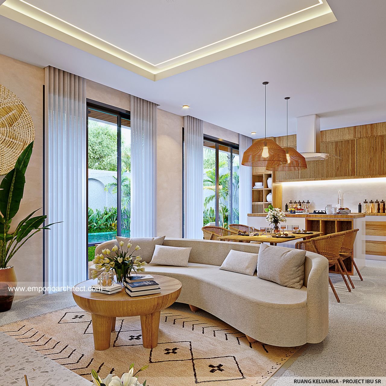 Desain Interior Rumah Modern 2 Lantai Ibu Sr Di Tabanan Bali Desain ...