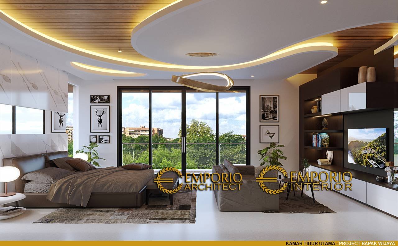 desain interior kamar tidur utama bergaya modern