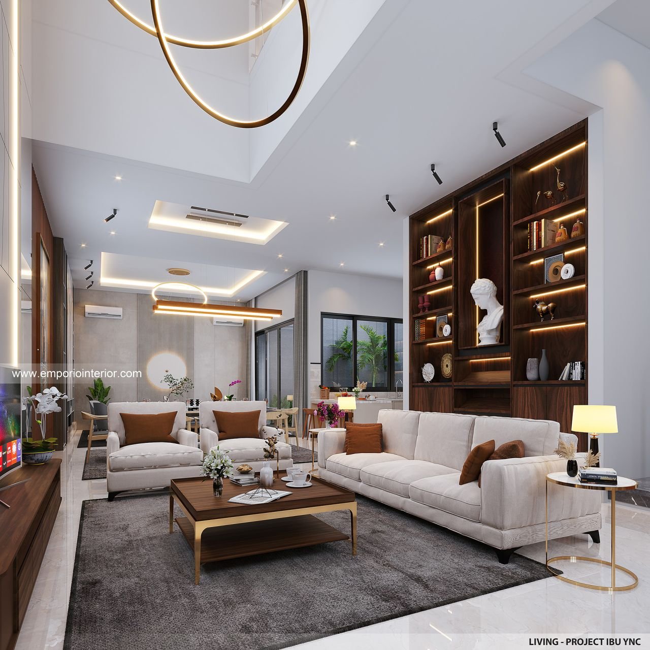 Desain Interior Rumah Modern 3 Lantai Ibu Ync Di Jakarta 040524 Desain ...