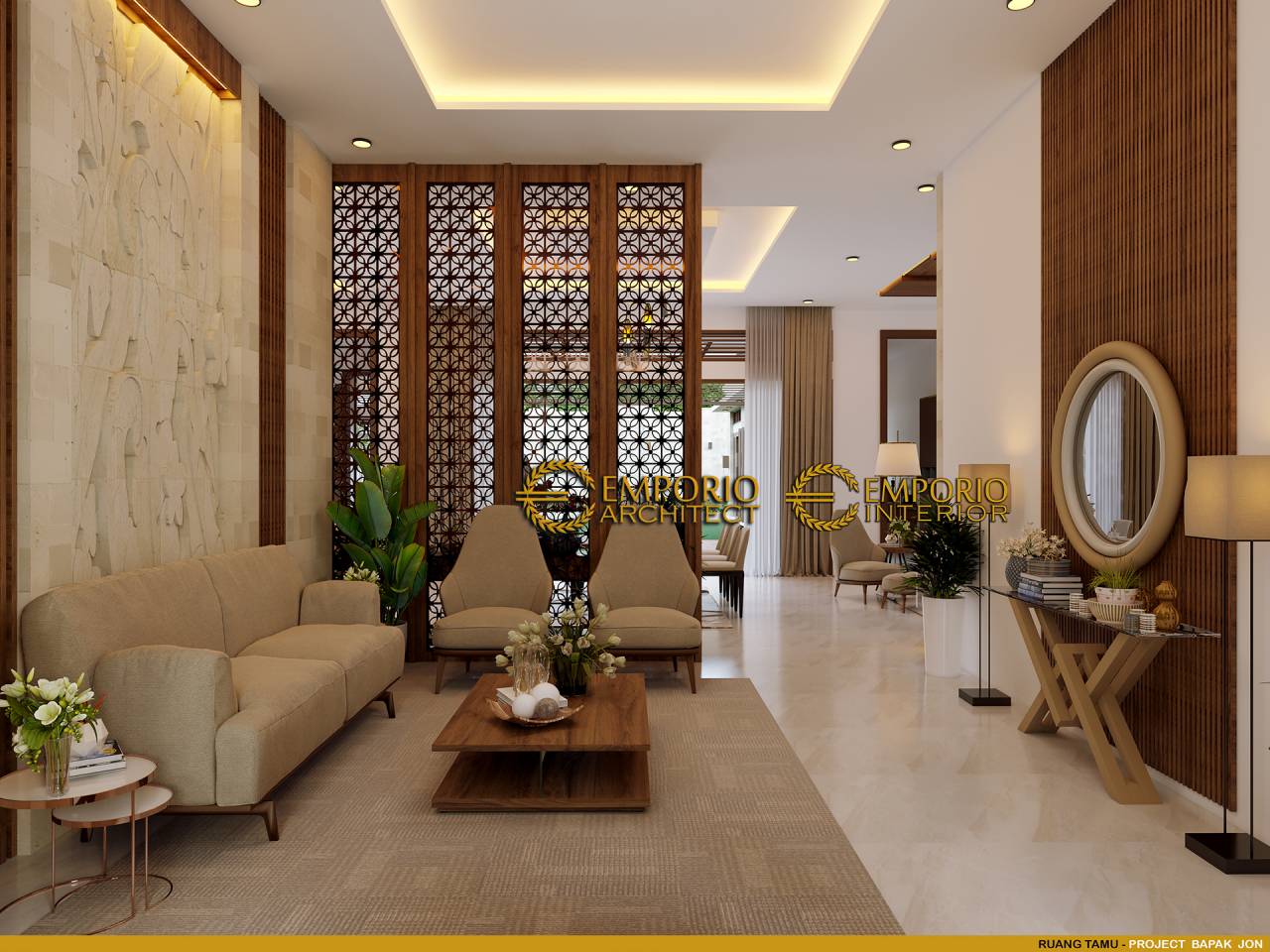 10 Ide Desain Interior Ruang Tamu Mewah