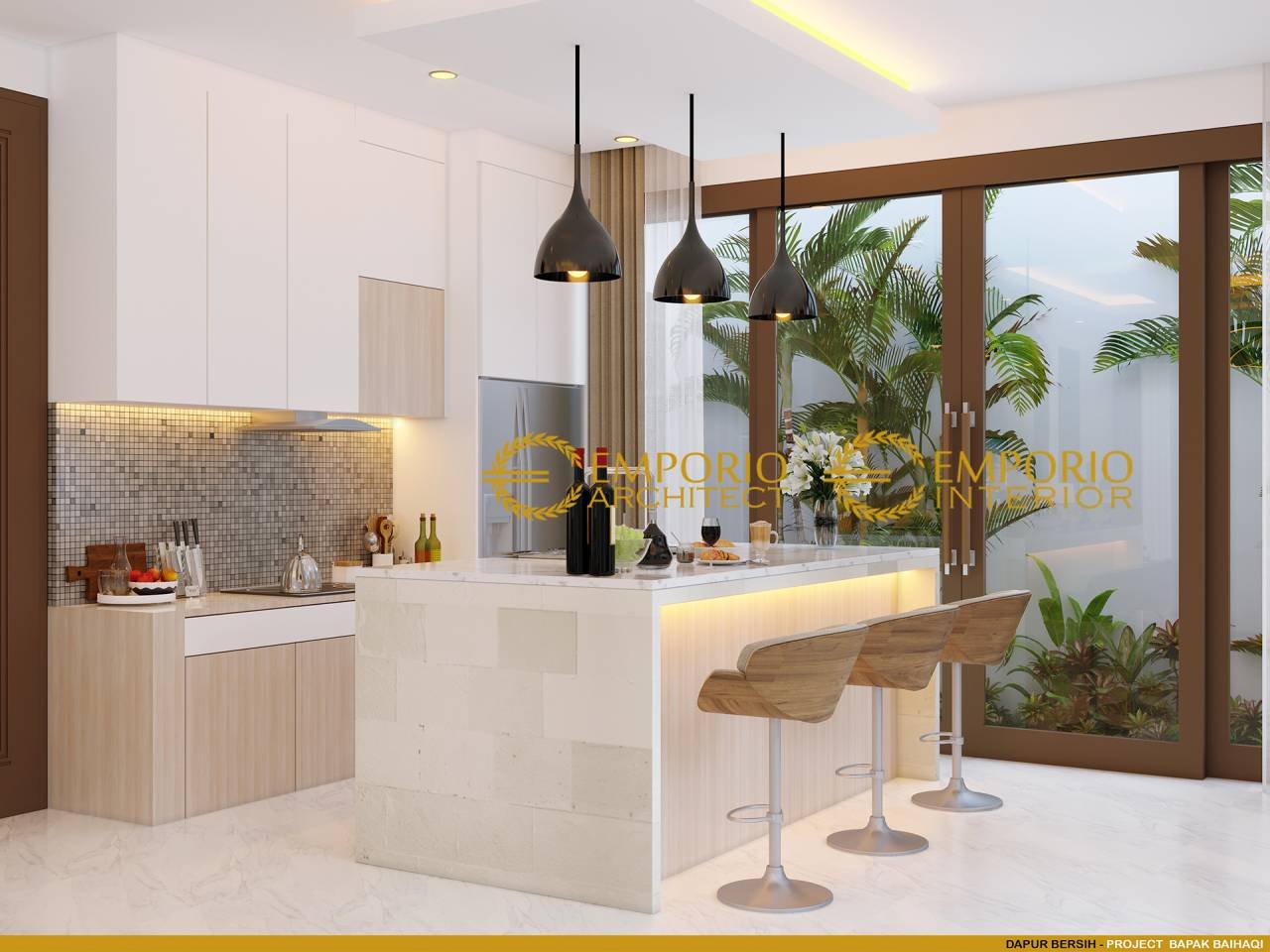 Desain Dapur Interior Rumah Villa Bali 15 Lantai Bapak Baihaqi Di Aceh 1671