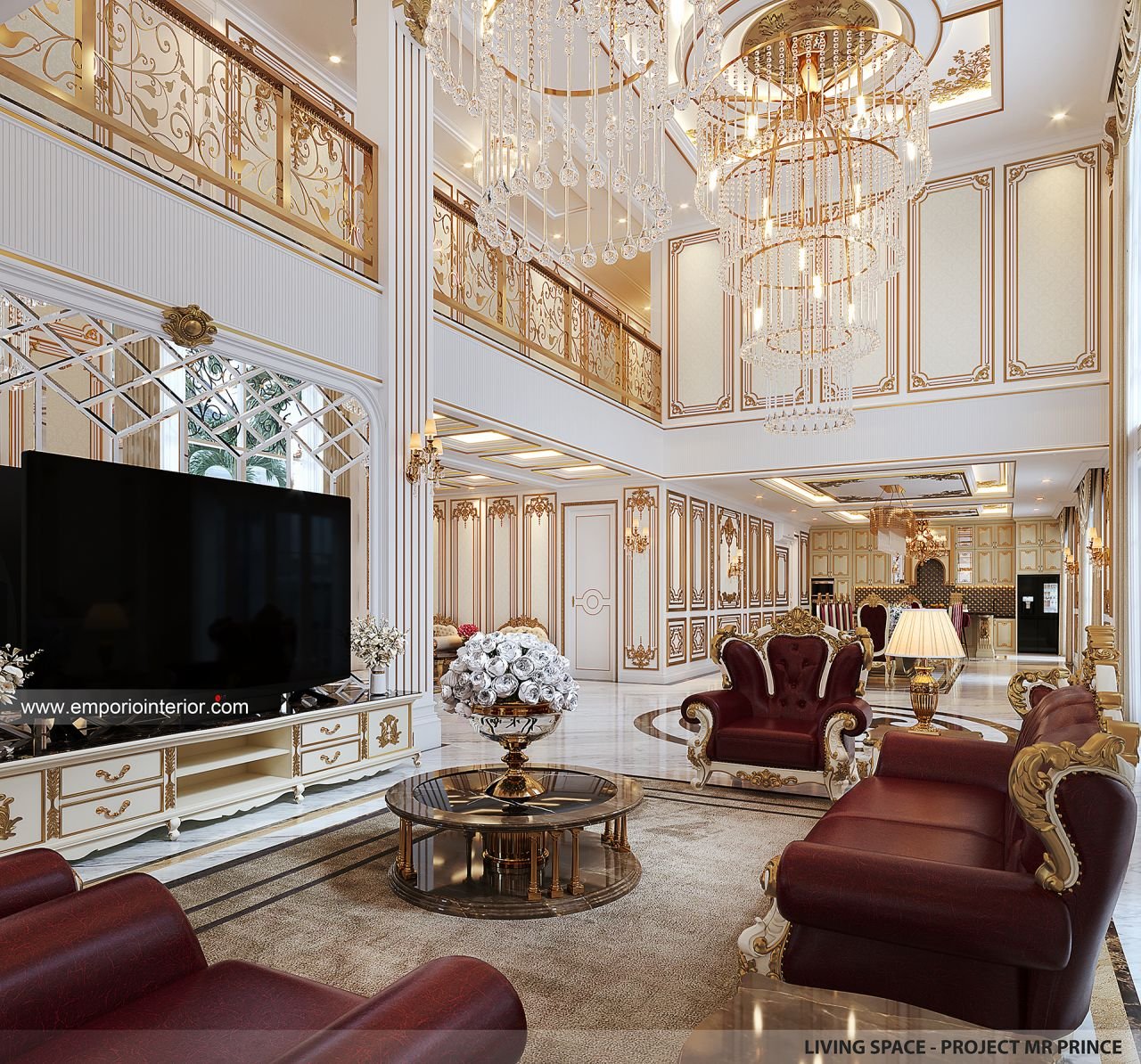 Desain Interior The Royal House, King Asante Kingdom di Ghana