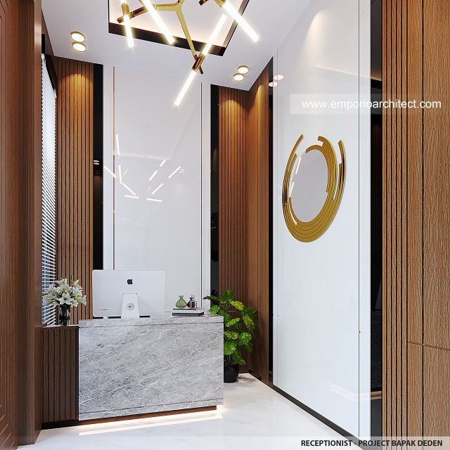 Thumbnail Desain Interior Kantor dan Mes Karyawan Modern 2.5 Lantai Bapak DDN di Karawang, Bekasi