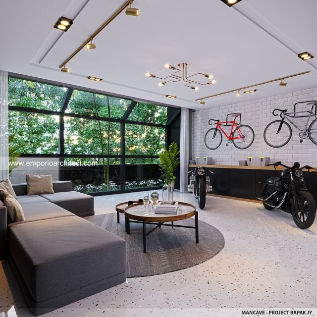 Thumbnail Desain Interior Kantor dan Rumah Modern Minimalis 4 Lantai Bapak JY di Cengkareng, Jakarta Barat