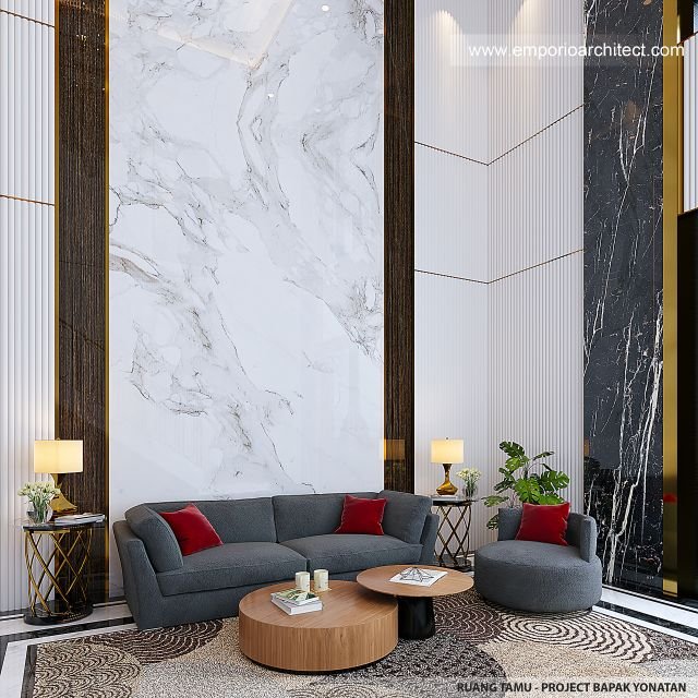 Thumbnail Desain Interior Kantor Klasik 2 Lantai Bapak Yonatan di Surabaya