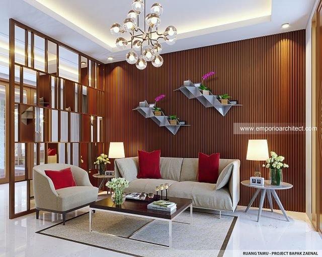 Thumbnail Desain Interior Rumah Villa Bali 1 Lantai Bapak Zaenal di Cilacap, Jawa Tengah